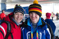 Nicole Vincenz, Referentin Sport bei SOD, und Simon Mahl. Foto: Luca Siermann