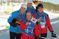 Freude bei der 4x100m Staffel nach der Siegerehrung. Anton Grotz, Agnes Wessalowski, Franz Rauch und Jaqueline Preuss gewannen Silber. Foto: SOD