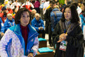 Na Kyung Won, Chair of the Special Olympics World Winter Games Organizing Committee PyoengChang 2013, besucht das Abschlusskonzert im Festivalzelt. Foto: Luca Siermann