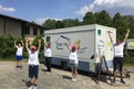 Viele Bewohnerinnen und Bewohner des Hof Isenbüttel liesen sich die Teilnahme am Spendenlauf nicht entgehen. Foto: Special Olympics Niedersachsen