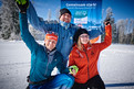Voller Vorfreude auf die Nationalen Winterspiele sind die "Gesichter der Spiele": Tobias Angerer (mehrfacher Olympiamedaillengewinner), Stefan Birnbacher (SO-Athlet) und Tanja Kirsch (Special Olympics Athletin im Schneeschuhlaufen). (Foto: SOD/Tom Gonsior)