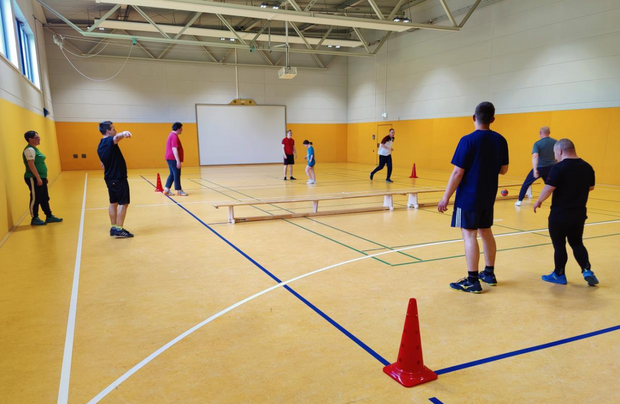 Übungsparcours Sportstunde_ÜLA-Ausbildung Auerbach (Foto: SOSN)