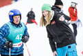 Timo Rang ( Förderverein Special Olympics Hochrhein e.V.) bekommt letzte Anweisungen von ABB Helferin Annika Leist. (Foto: SOD/Stefan Holtzem)